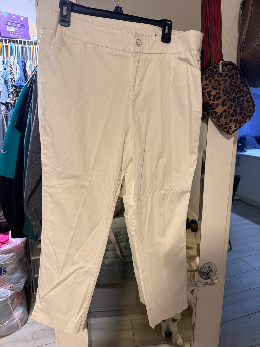 Nine West White Cropped Women's Pants